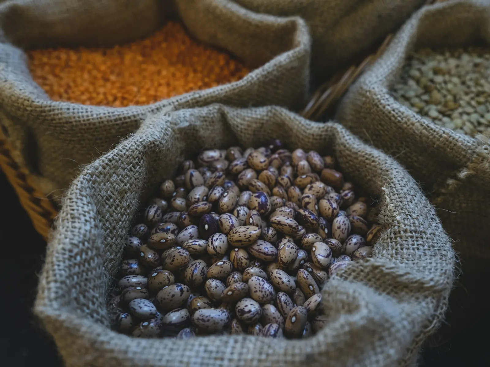 Pigeon peas in a sack