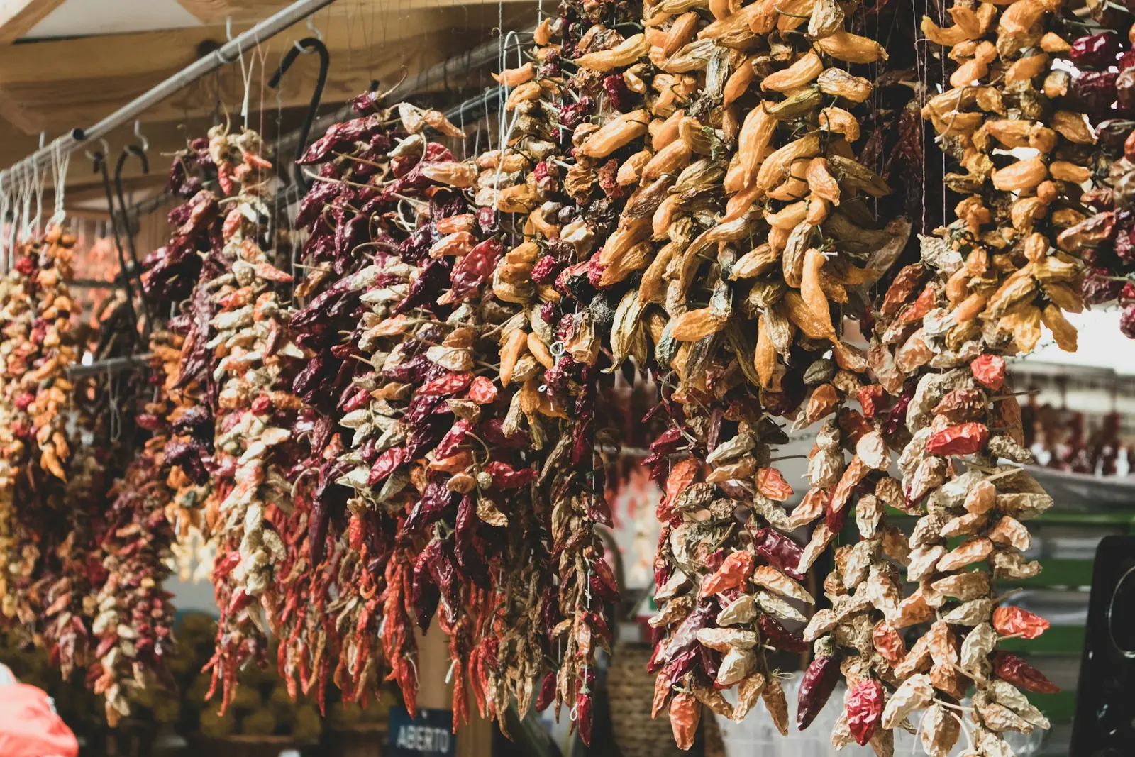 Dried red chillies