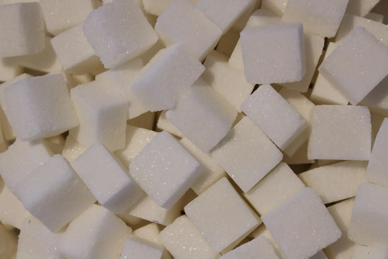 White sugar cubes