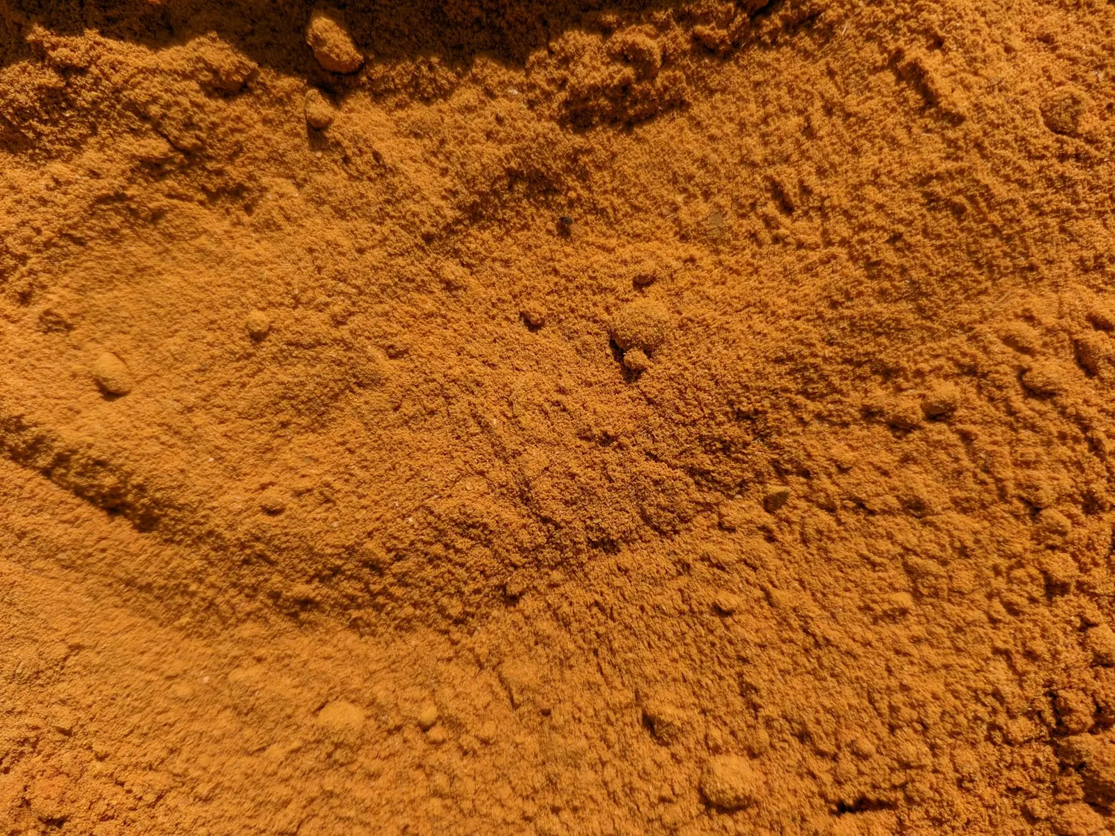 Ground turmeric powder